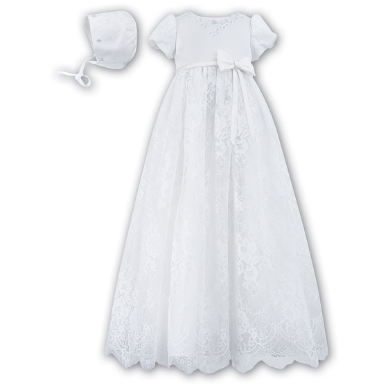 Sarah Louise Christening Gown & Bonnet - 1064